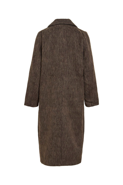 Vila - Vihaari L/S Coat - 5022126 Dark Natural Melange