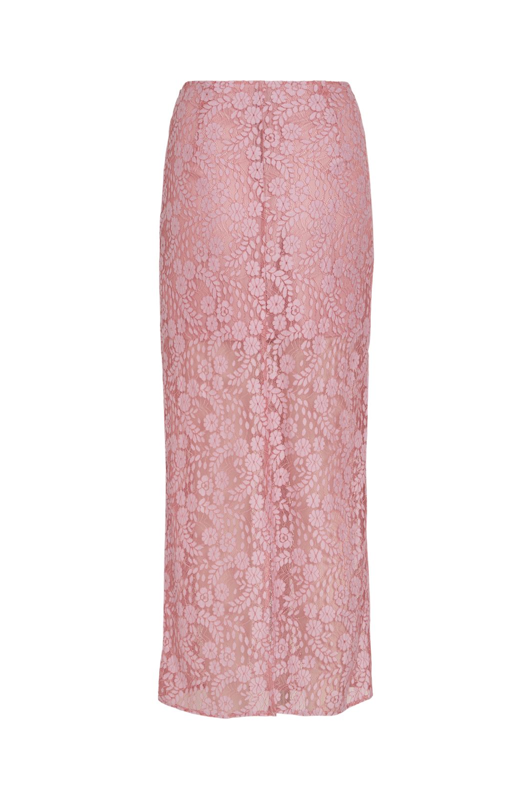 Vila - Vihibo Midi Lace Skirt - 4900037 Ballerina Two Tone Lace
