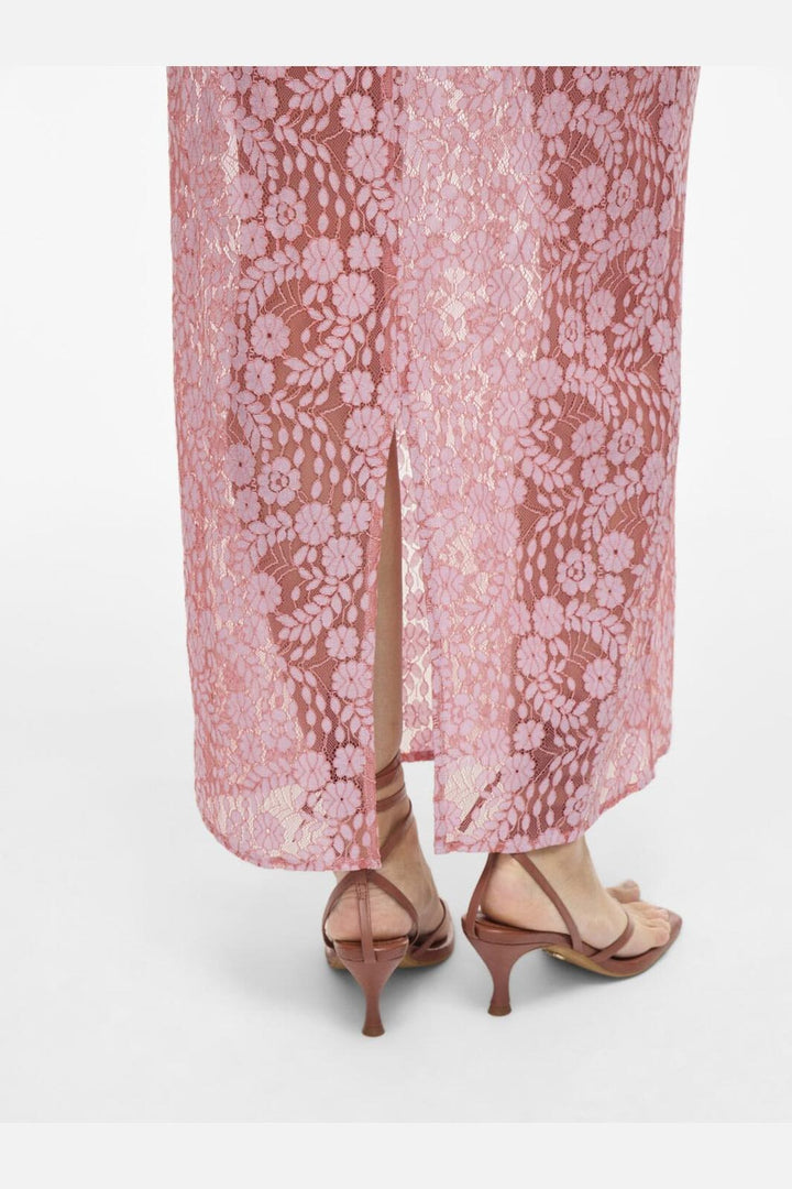 Vila - Vihibo Midi Lace Skirt - 4900037 Ballerina Two Tone Lace