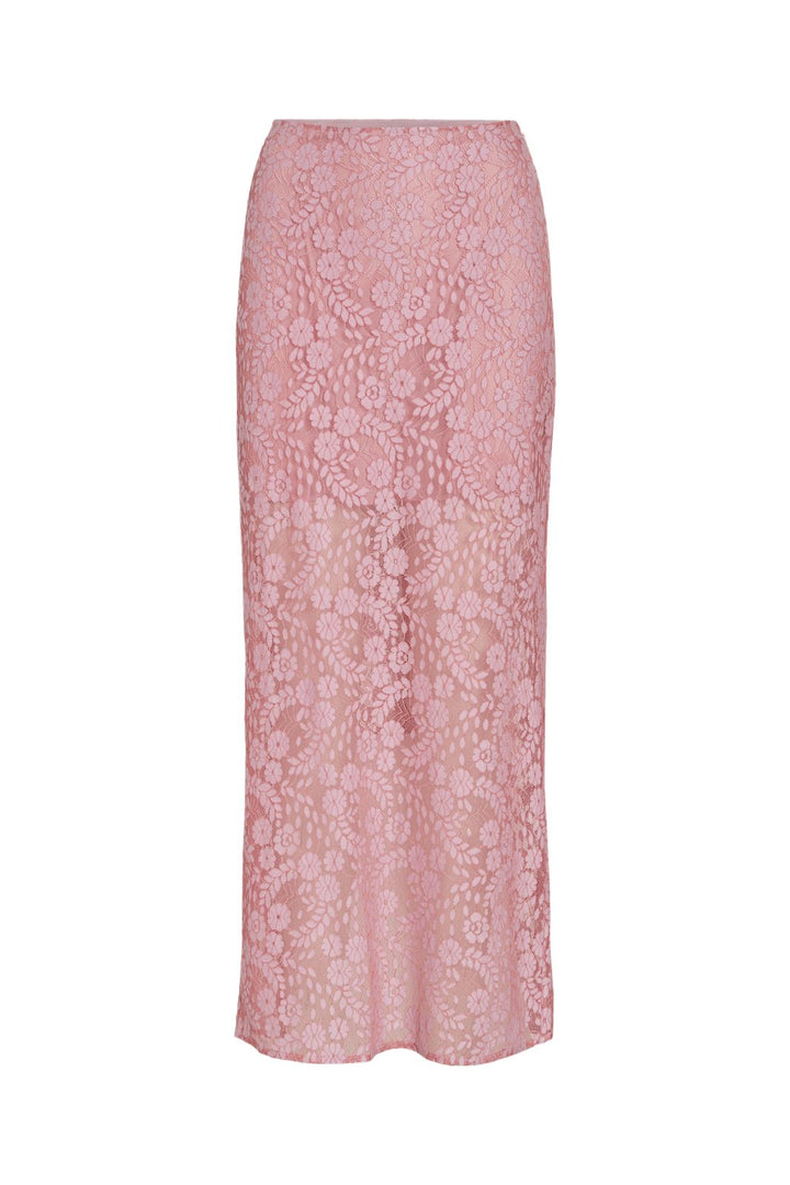 Vila - Vihibo Midi Lace Skirt - 4900037 Ballerina Two Tone Lace