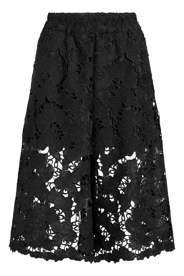 Vila - Vihylde Lace Bermuda Shorts - 5124542 Black
