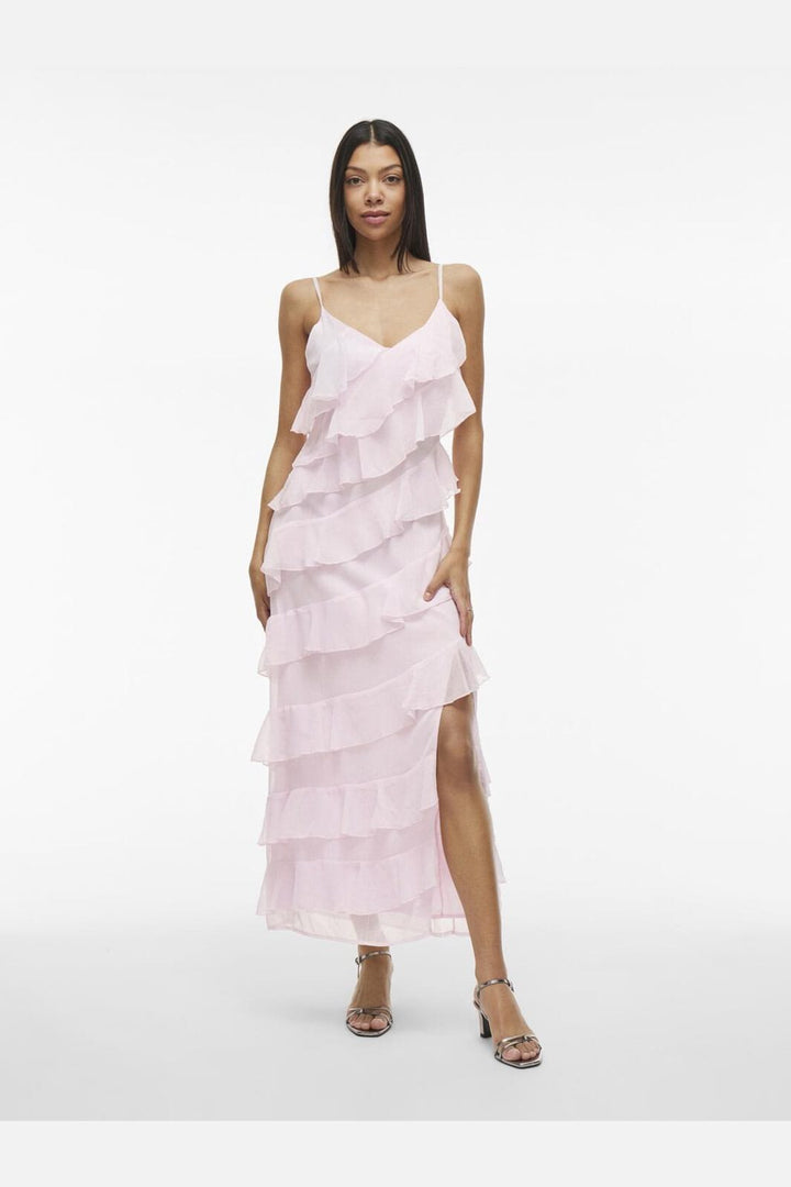 Vila - Viluna Strap Ankle Dress/Ka - 4821134 Cherry Blossom