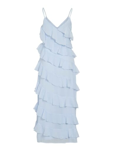 Vila - Viluna Strap Ankle Dress/Ka - 4970430 Cashmere Blue Kjoler 