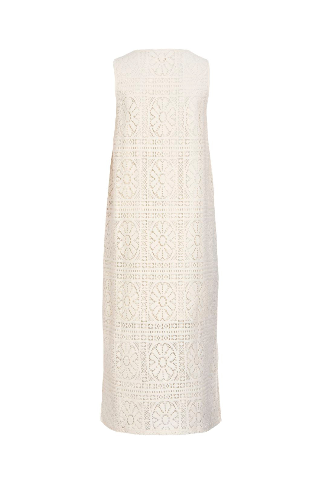 Vila - Vimerinda V-Neck S/L Midi Dress/Vol/Rs - 4978545 Birch