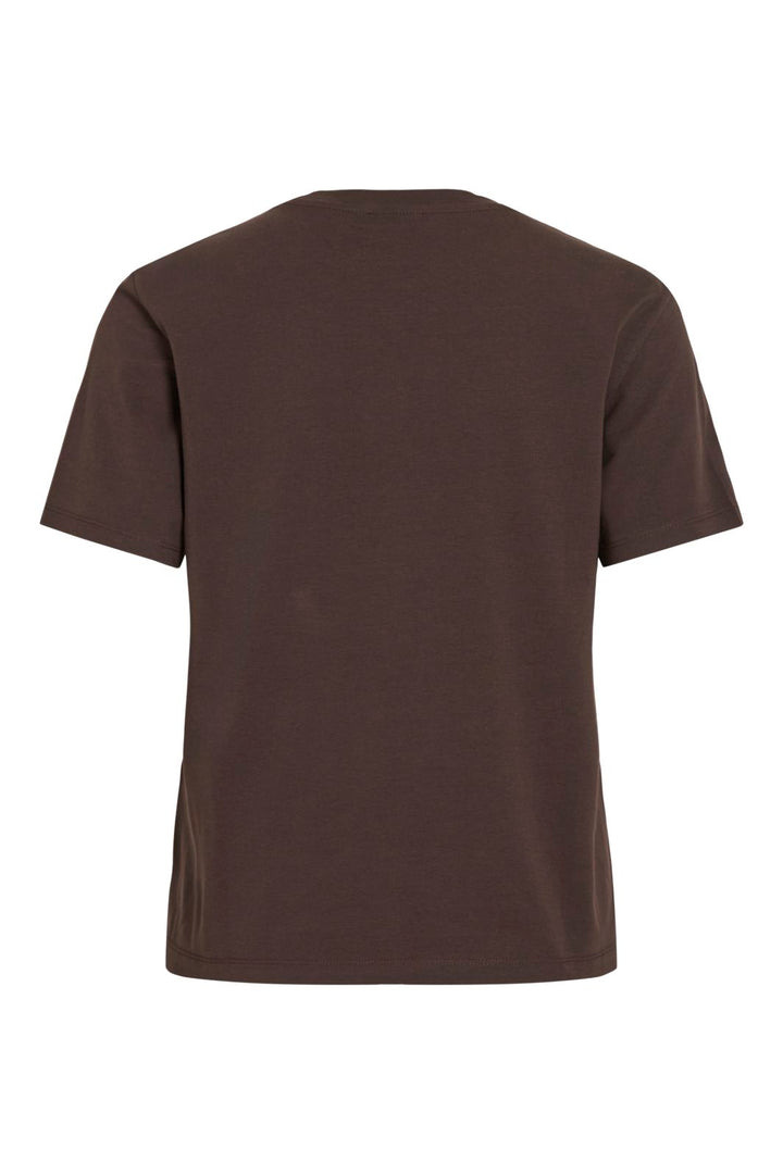Vila - Vinora S/S T-Shirt - 4936621 Coffee Bean