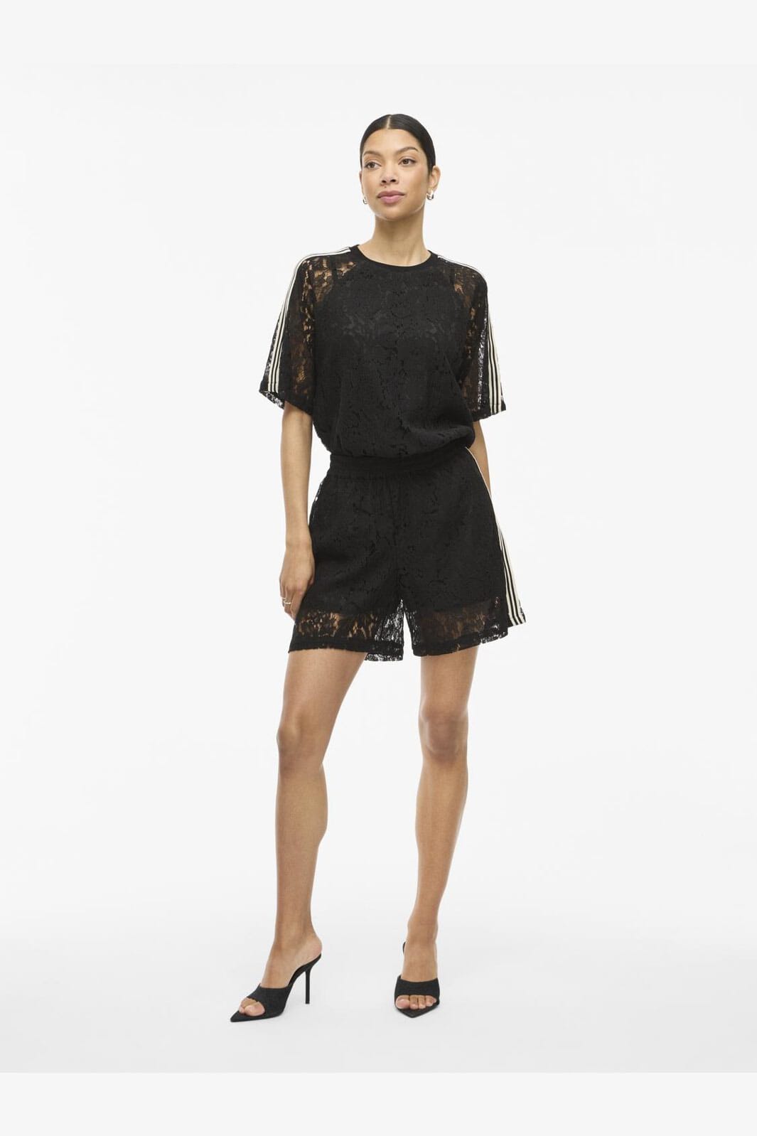 Vila - Violine Lace Shorts /Ln - 4981494 Black