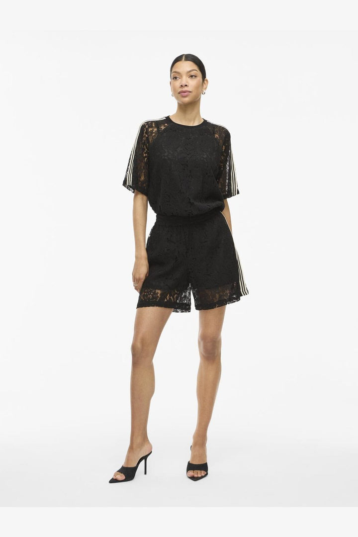 Vila - Violine Lace Shorts /Ln - 4981494 Black