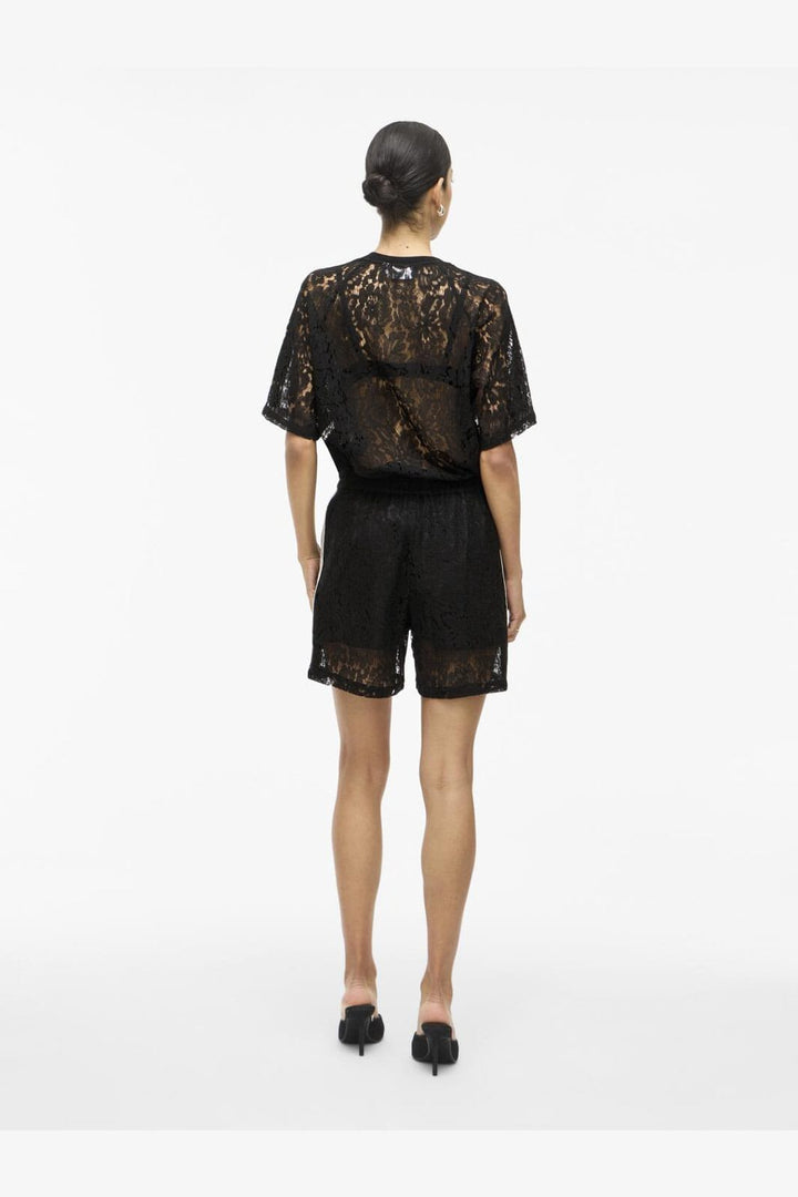 Vila - Violine Lace Shorts /Ln - 4981494 Black
