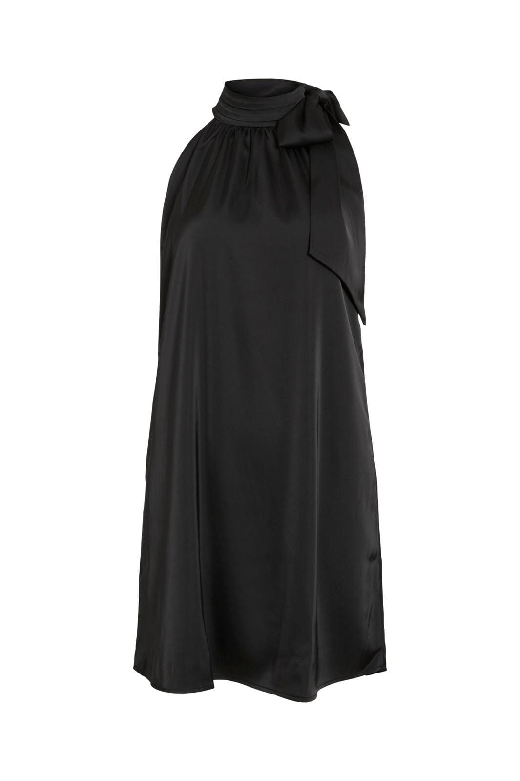 Vila - Visally S/L Dress - 4916298 Black Kjoler 