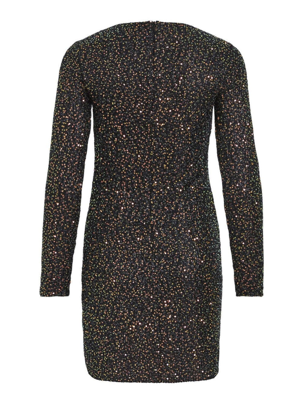 Vila - Viscara L/S Sequins Dress - Black/Sequins Kjoler 