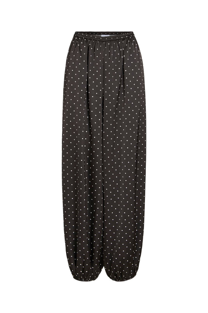 Vila - Visia Dot Balloon Pant - 5165184 Black White Dots