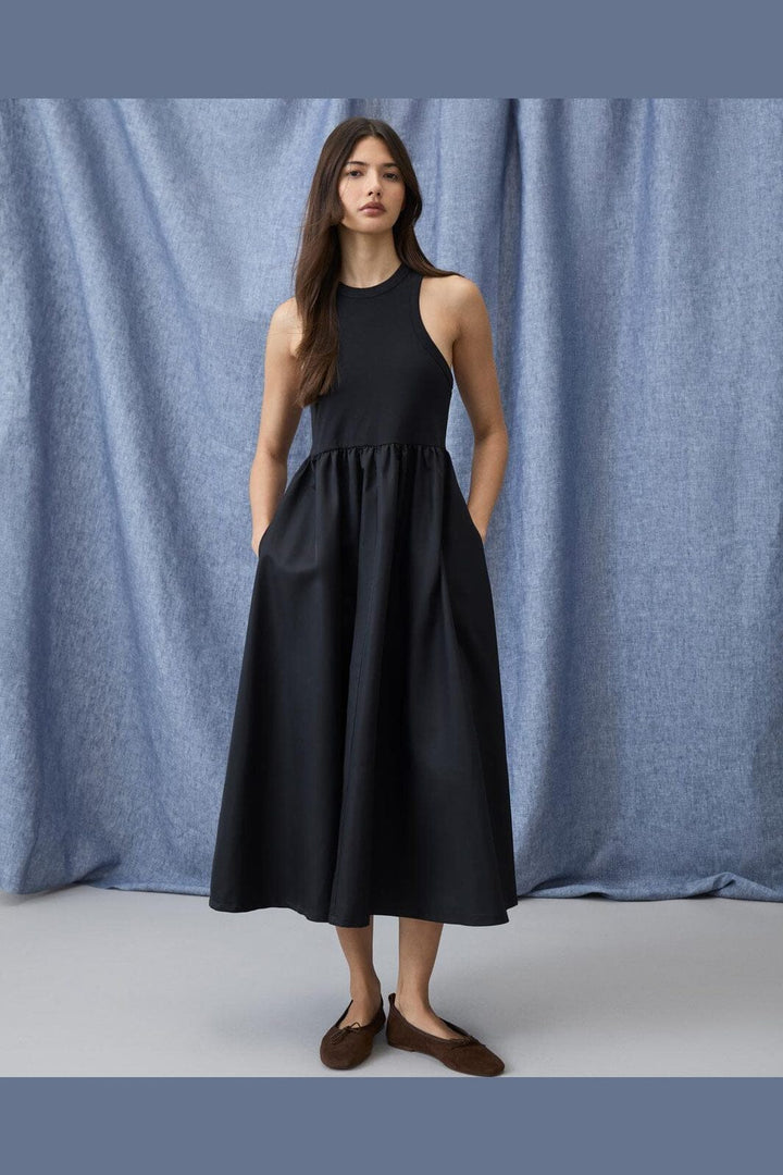 Vila - Visonja S/L Midi Dress - 4912208 Black