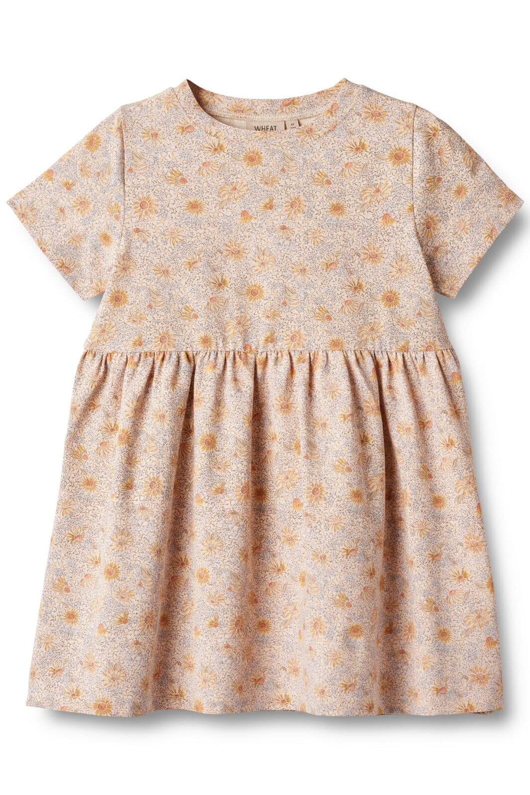 Wheat - Jersey Dress S/s Anna - 9013 Coneflowers Kjoler 