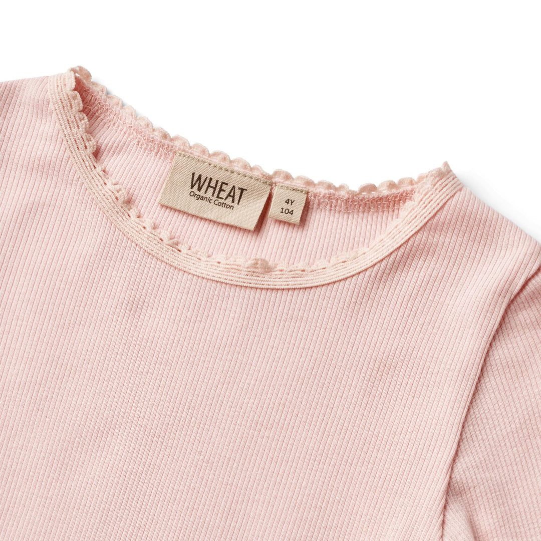 Wheat - Rib T-shirt L/s Reese - 2281 Rose Ballet Bluser 