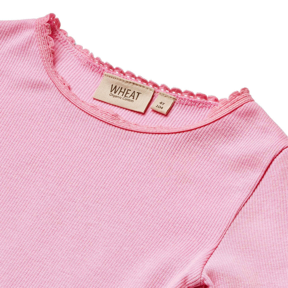 Wheat - Rib T-shirt L/s Reese - 2356 Pink Bluser 