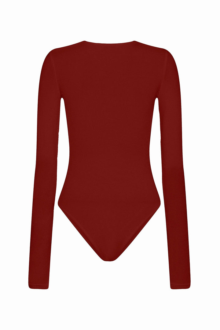 Wolford - Berlin Body 75087 - 3265 Bordeaux Bodystockings 