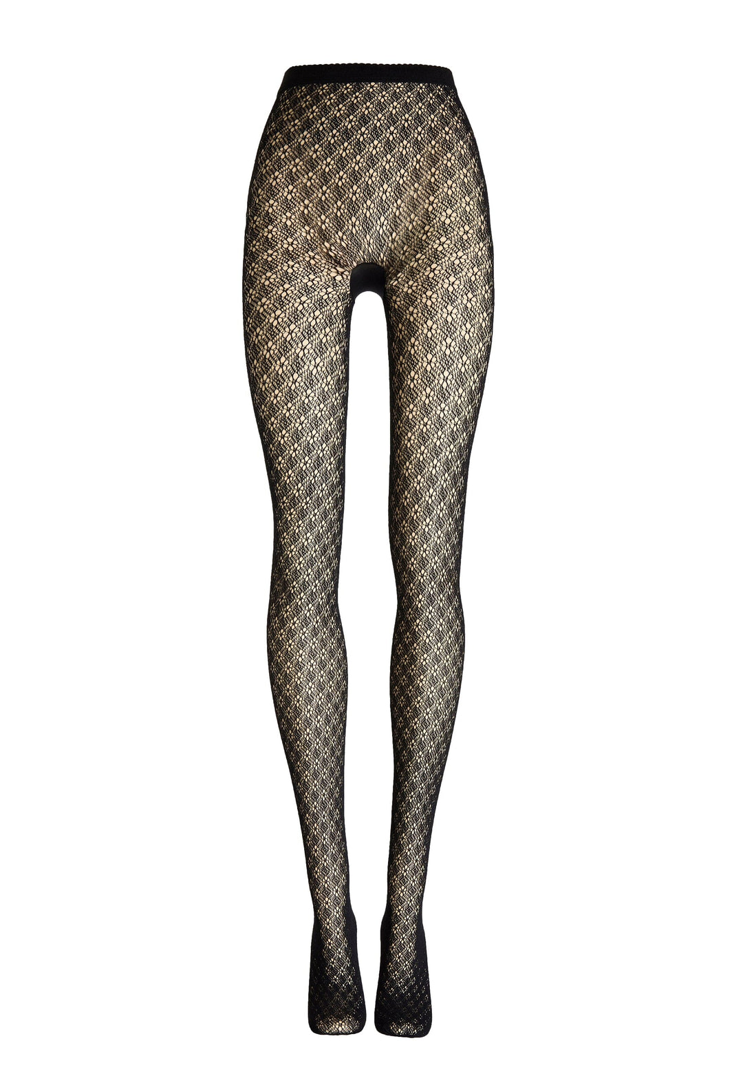 Wolford - Blossom Net Tights 19490 - 7005 Black Strømpebukser 