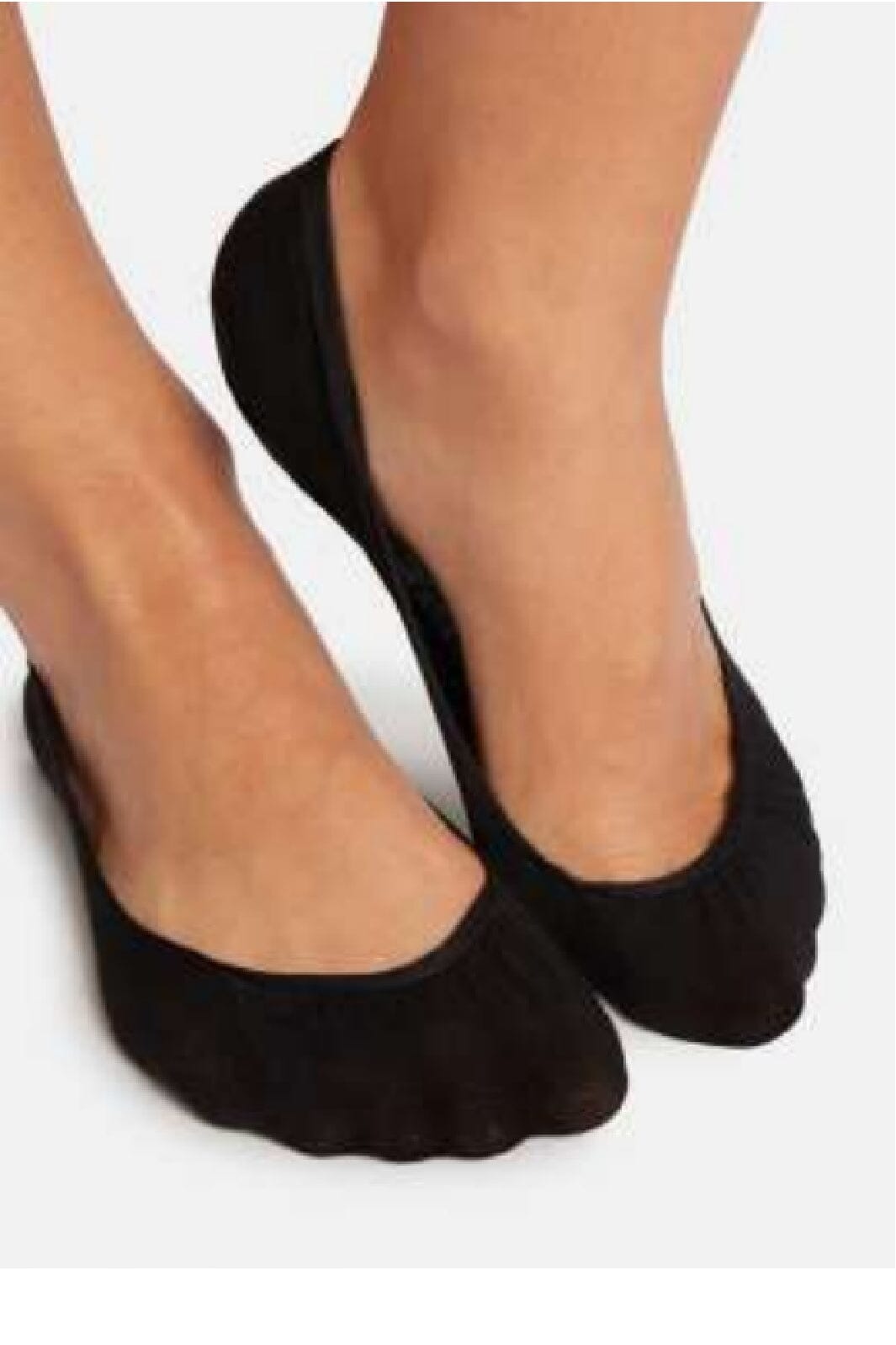 Wolford - Cotton Footsies Socks - Black Strømper 