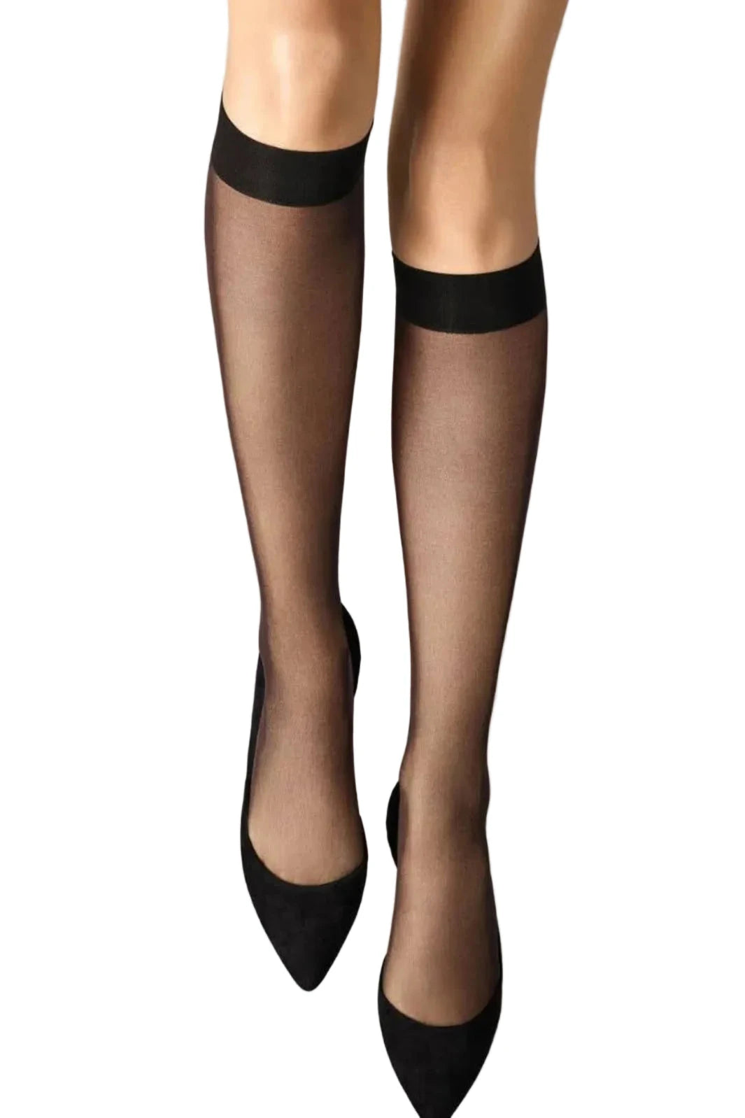 Wolford - Daisy Knee-highs34425 - 9180 Black/black Strømper 