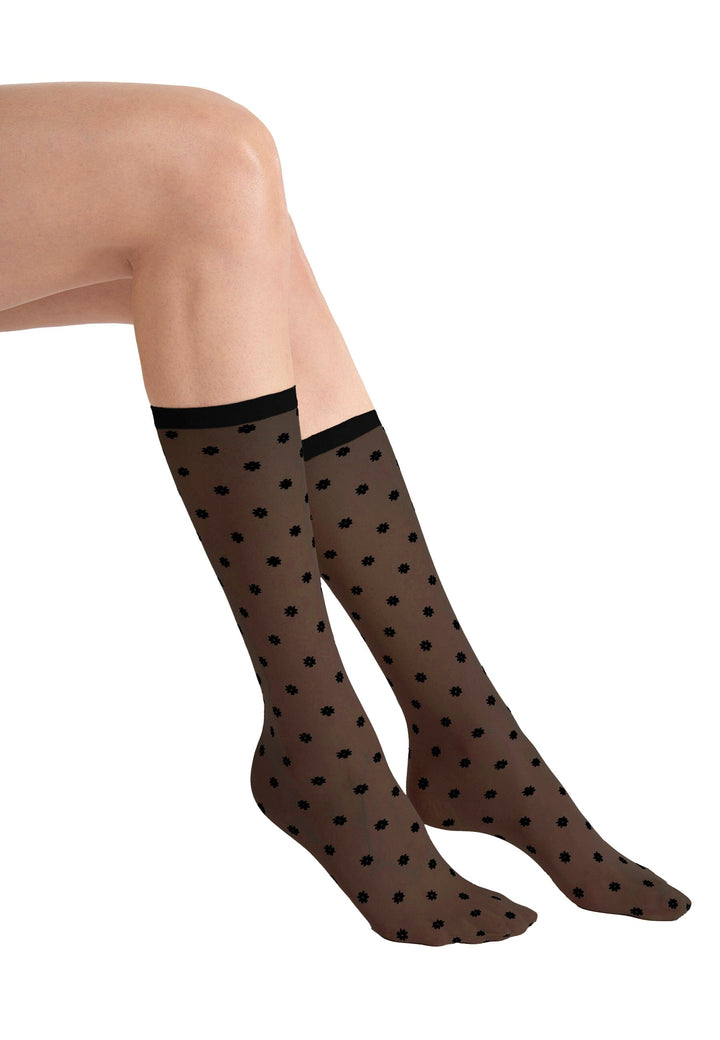 Wolford - Daisy Socks 48113 - 9180 Black/black Strømper 