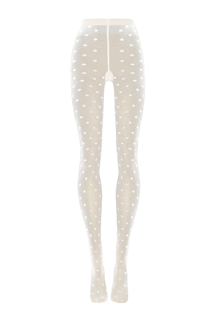 Wolford - Daisy Tights 17667 - 9383 White/white Strømpebukser 