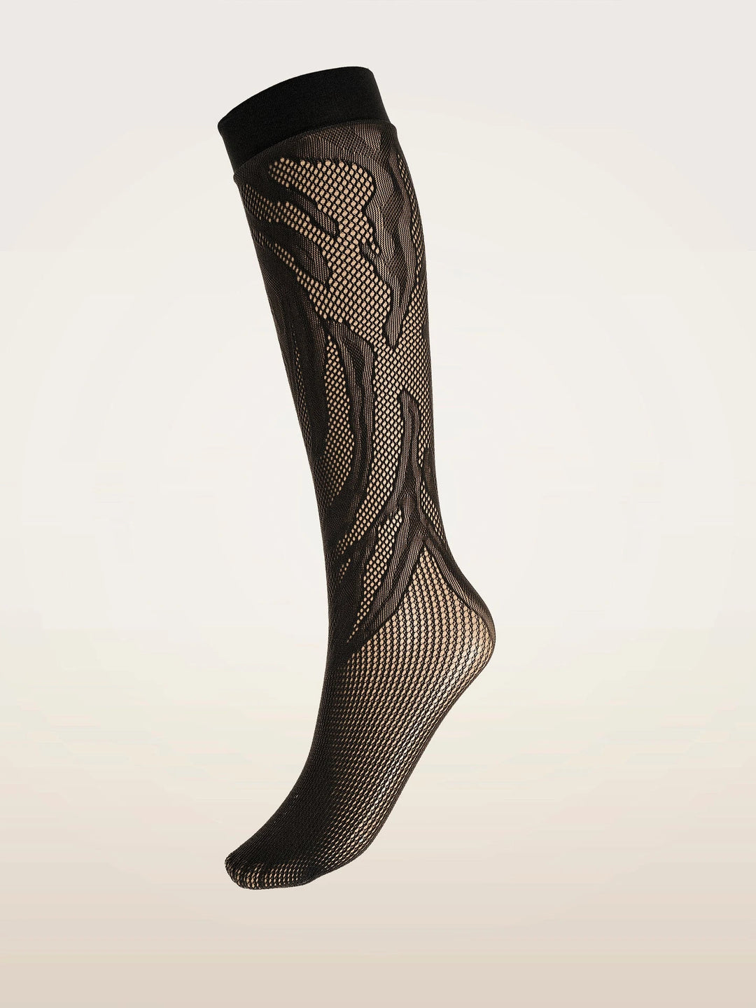 Wolford - Rosebloom Net Knee-highs 31800 - 7005 Black 