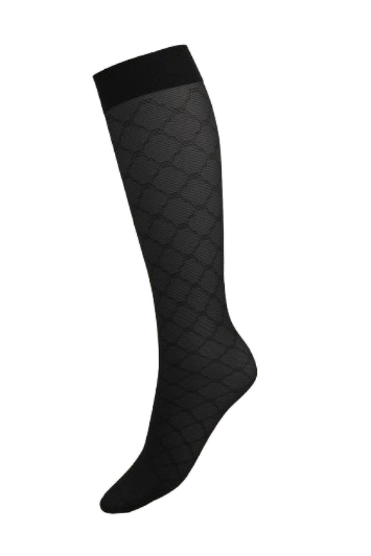 Wolford - Sheer Pattern Knee-highs34416 - 7005 Black