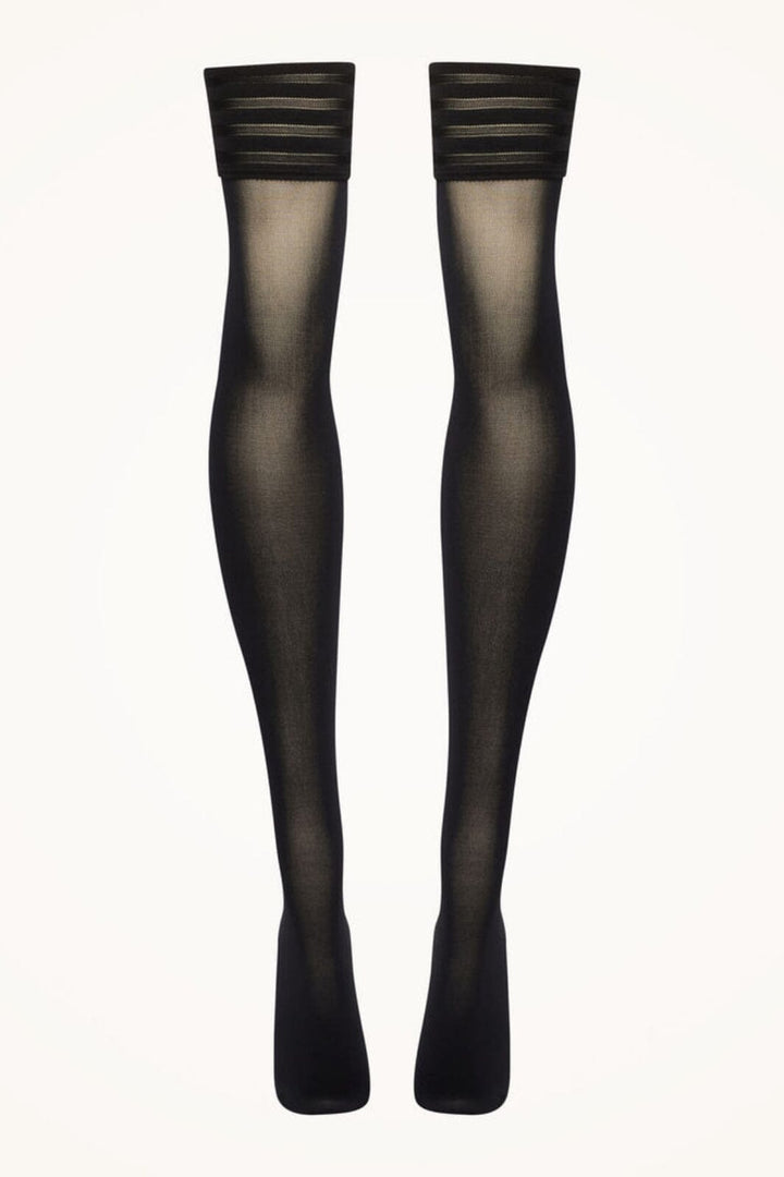 Wolford - Velvet De Luxe 50 Stay-up - 7005 Black Strømper 