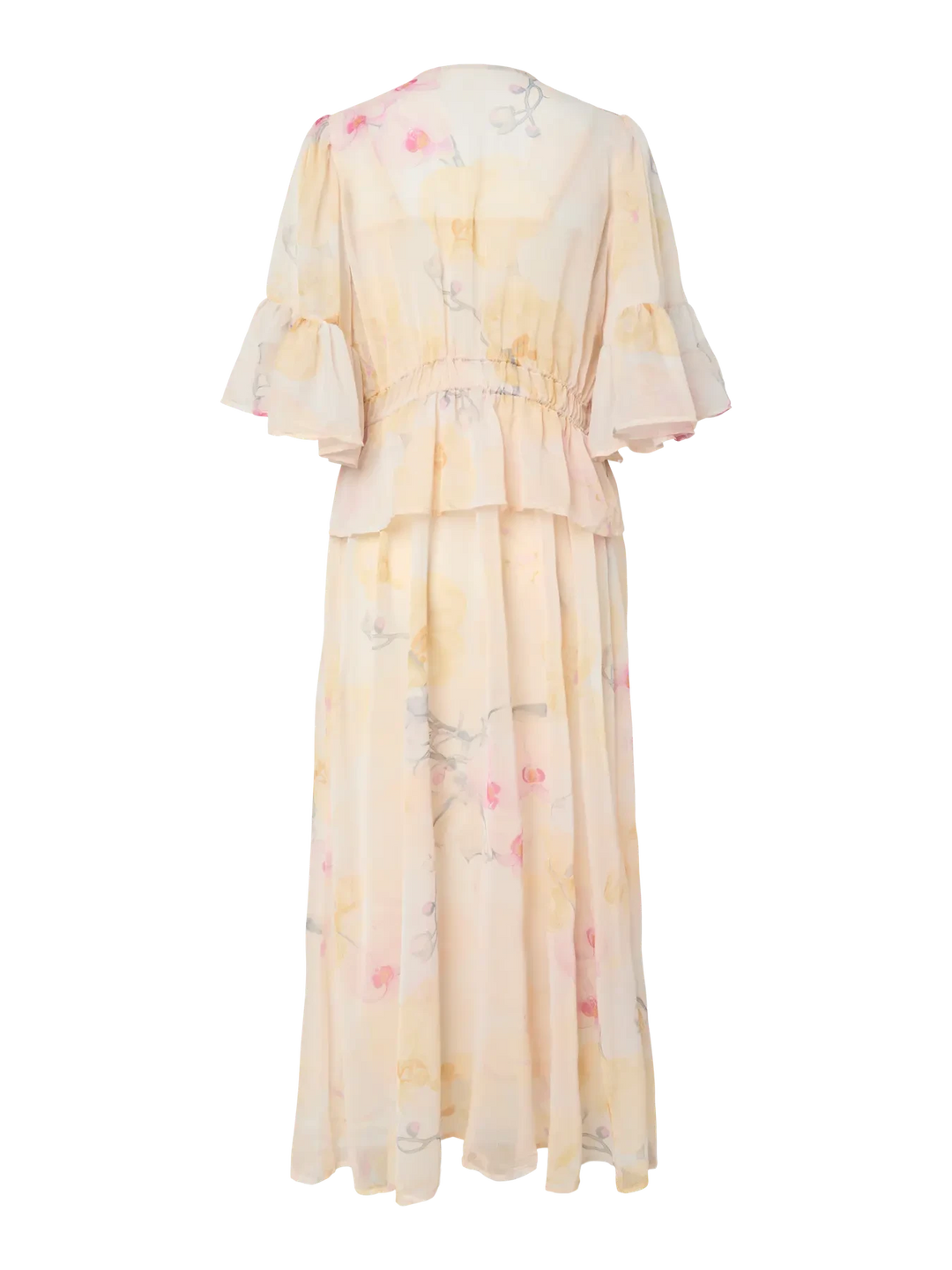 Y.A.S - Yasblomina 2/4 Ankle Dress - 5010329 Afterglow Blomina Aop Kjoler 