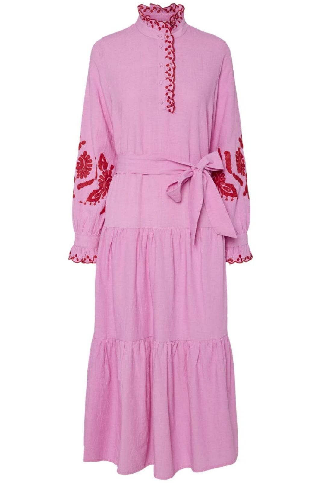 Y.A.S - Yasbrimu Ls Long Dress - 4743979 Cyclamen Bittersweet Emb Kjoler 