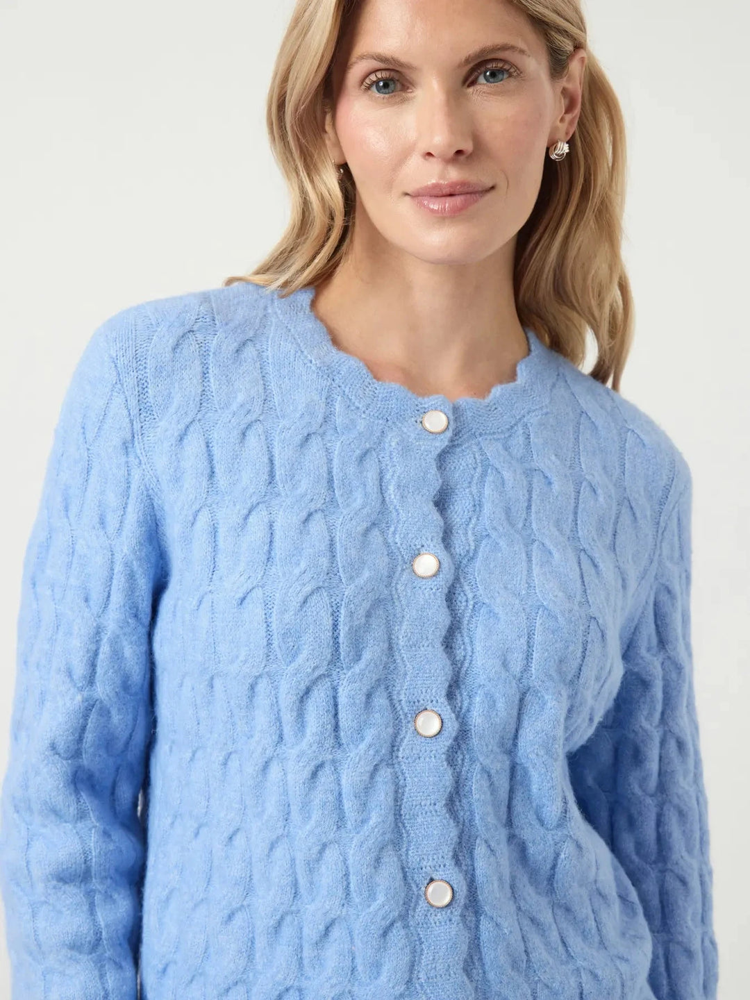YAS - Yasbubera Ls Knit Cardigan - 4791715 Vista Blue Cardigans 