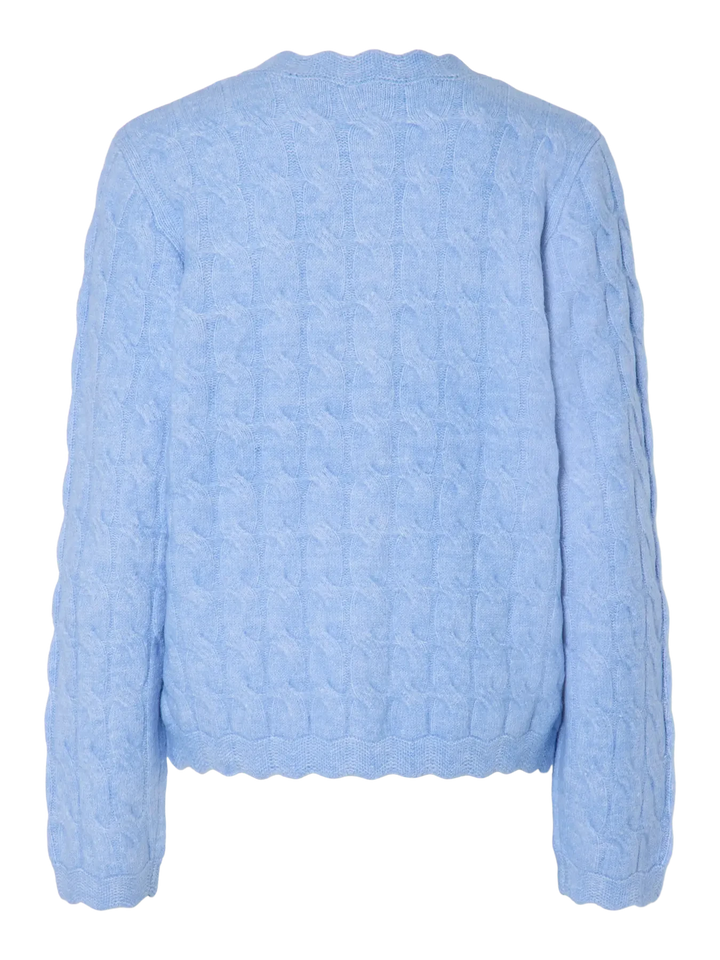 YAS - Yasbubera Ls Knit Cardigan - 4791715 Vista Blue Cardigans 