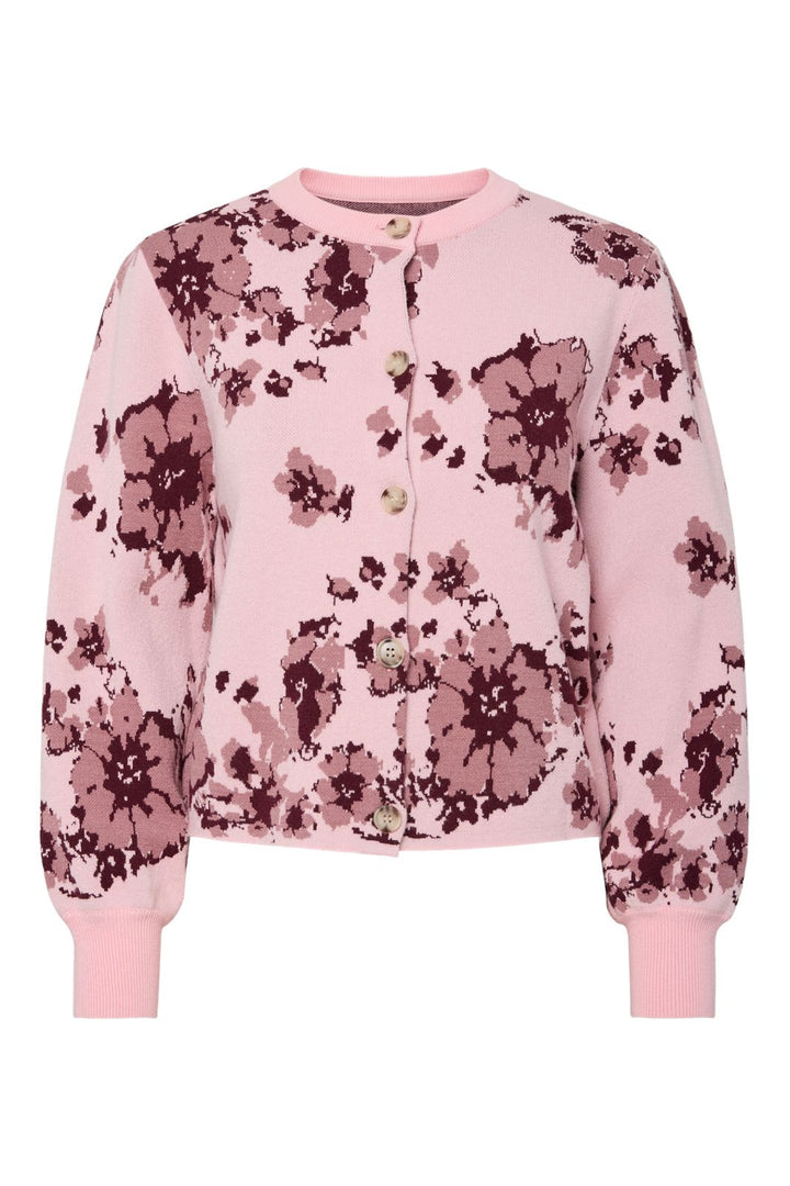 Y.A.S - Yascharlotte Ls Knit Cardigan - 5004818 Orchid Pink Charlotte Print