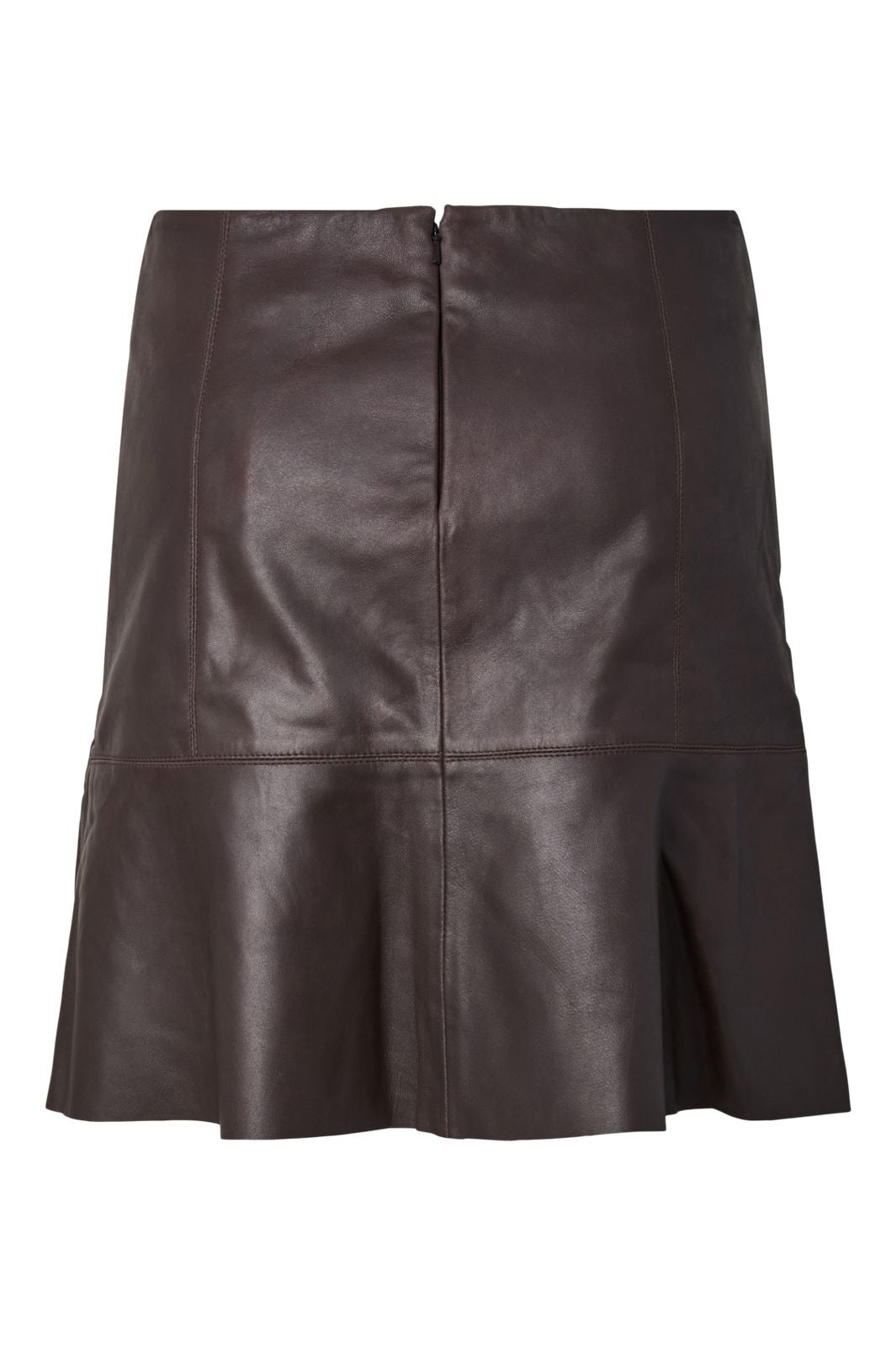 YAS - Yascolly Naplon Leather Skirt - 5091002 Chocolate Brown