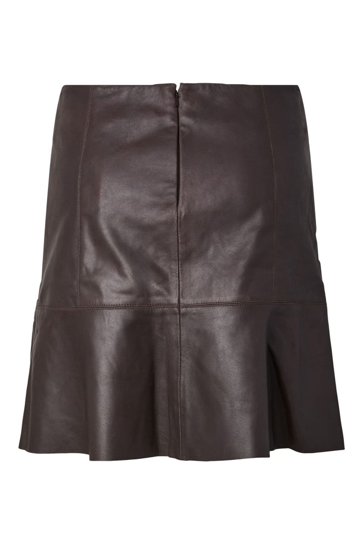 YAS - Yascolly Naplon Leather Skirt - 5091002 Chocolate Brown