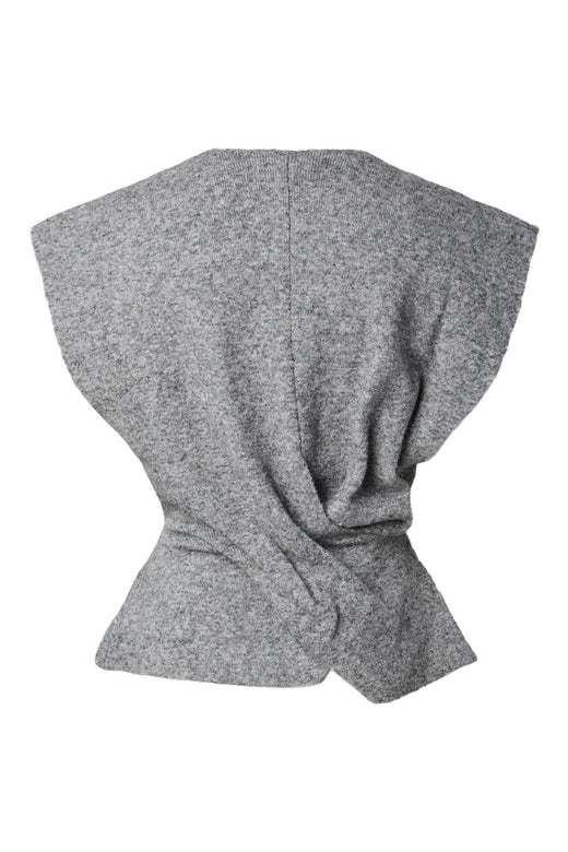 YAS - Yasdavia Sl Knit Vest - 5164771 Medium Grey Melange