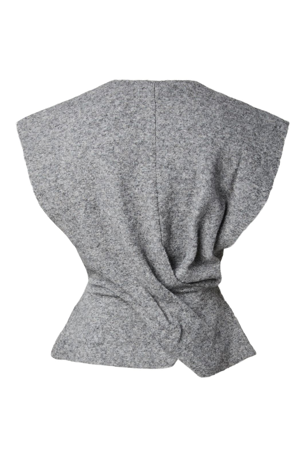 YAS - Yasdavia Sl Knit Vest - 5164771 Medium Grey Melange