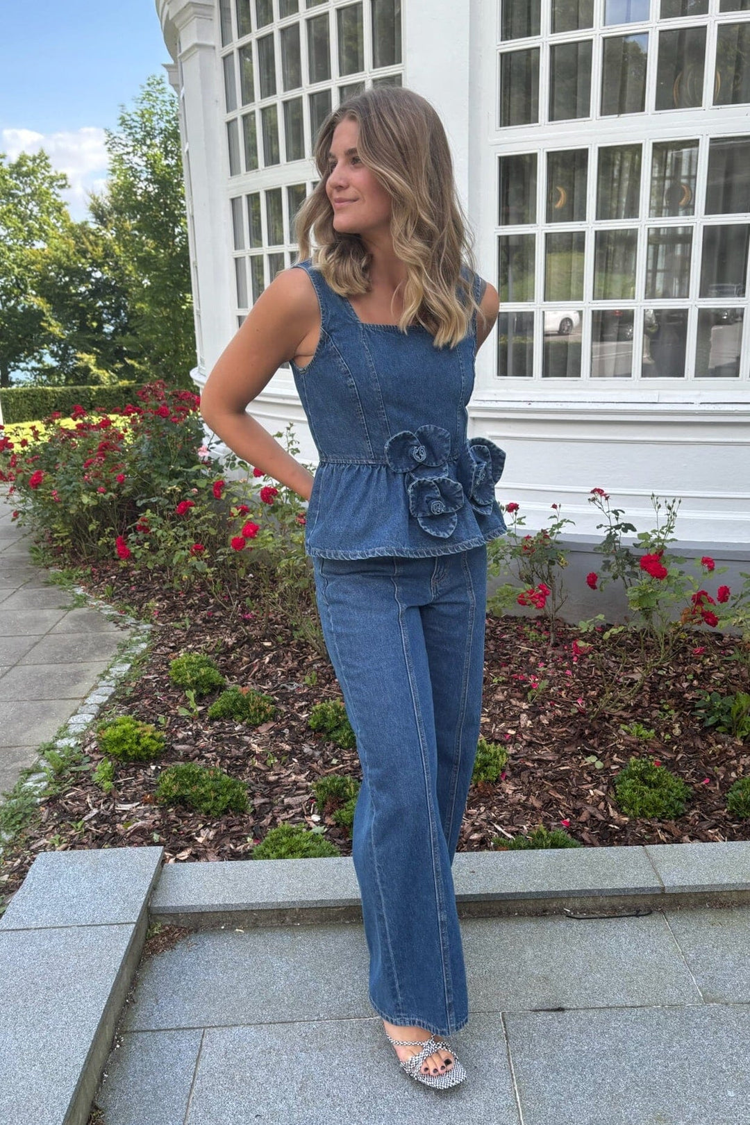 YAS - Yaselsie Wide Jeans - 4951955 Medium Blue Denim Jeans 