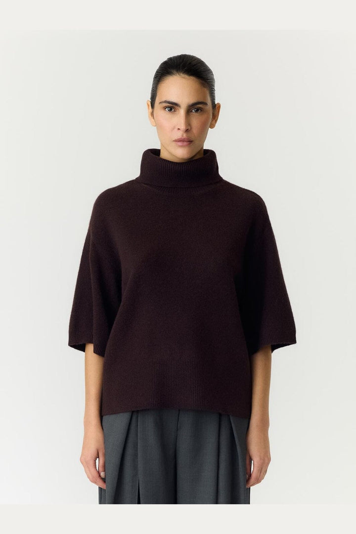 YAS - Yasemila 2/4 Wool Knit Pullover - 5118842 Coffee Bean