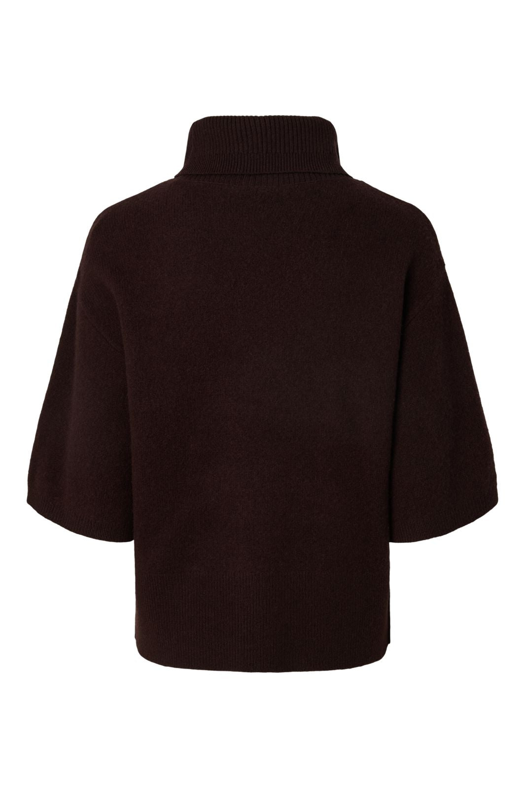 YAS - Yasemila 2/4 Wool Knit Pullover - 5118842 Coffee Bean