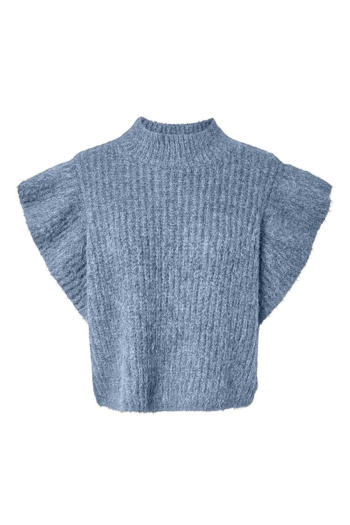 YAS - Yasflura Sl Knit Vest - 5191356 Soft Chambray