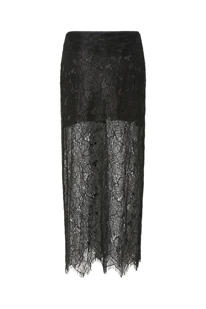 Y.A.S - Yaskinya Hmw Long Lace Skirt - 4887118 Black