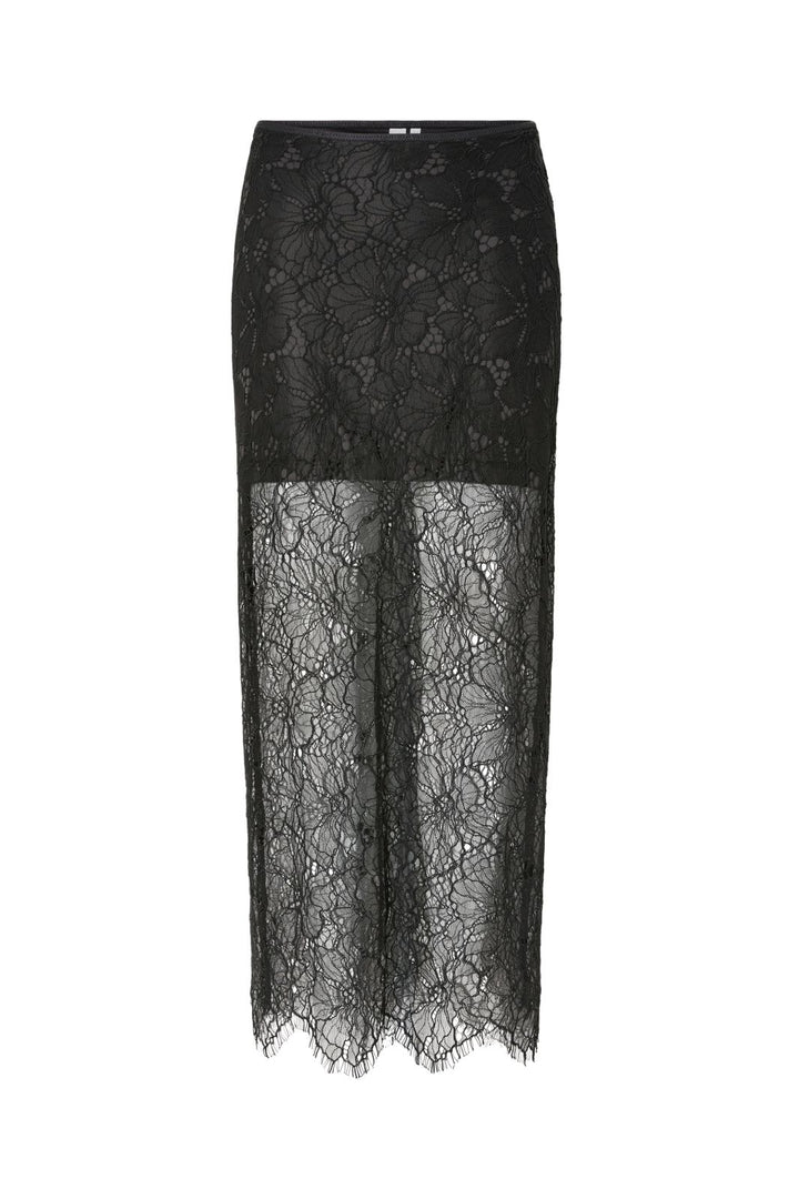 Y.A.S - Yaskinya Hmw Long Lace Skirt - 4887118 Black