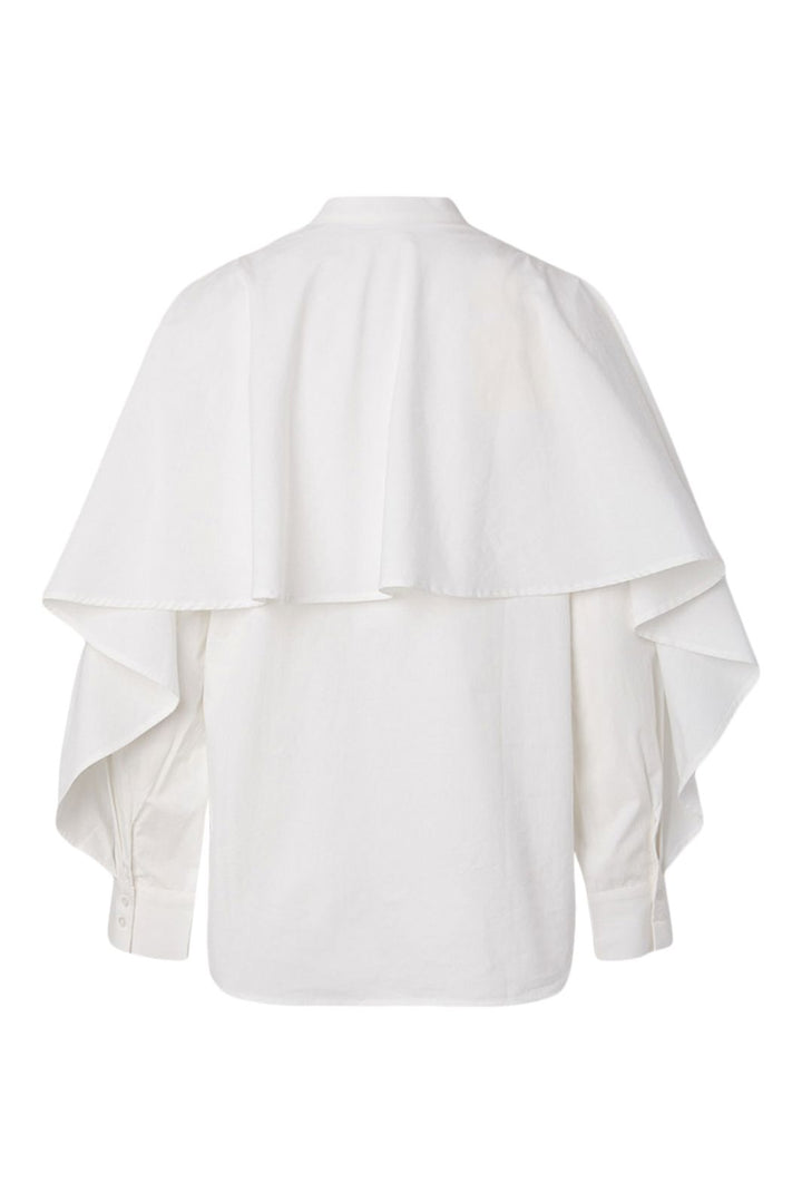 YAS - Yaslau Ls Cape Shirt - 5154671 Star White
