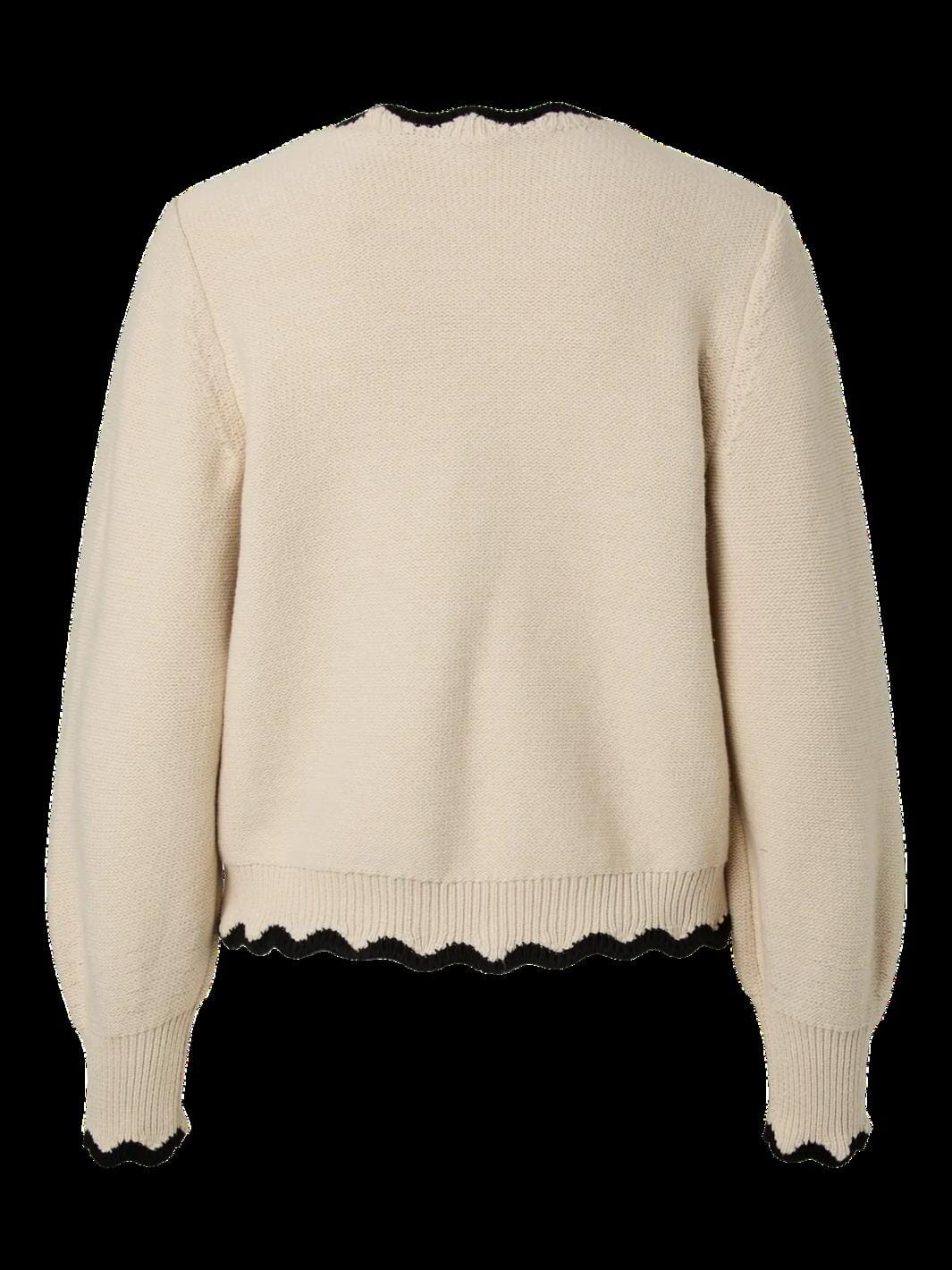 YAS - Yaslelu Ls Bow Knit Cardigan - 5102378 Birch Cardigans 