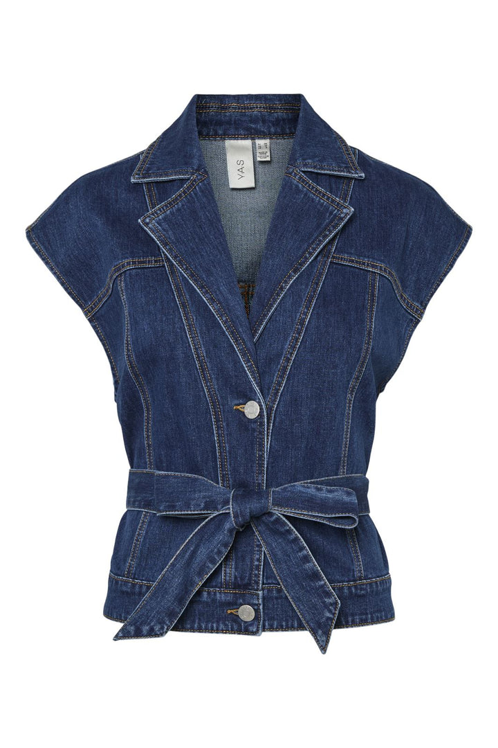 Y.A.S - Yaslira Sl Denim Waistcoat - 4700321 Medium Blue Denim