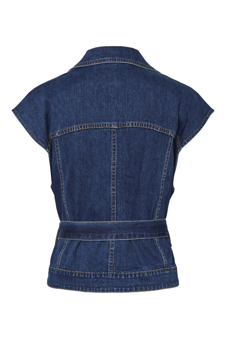 Y.A.S - Yaslira Sl Denim Waistcoat - 4700321 Medium Blue Denim