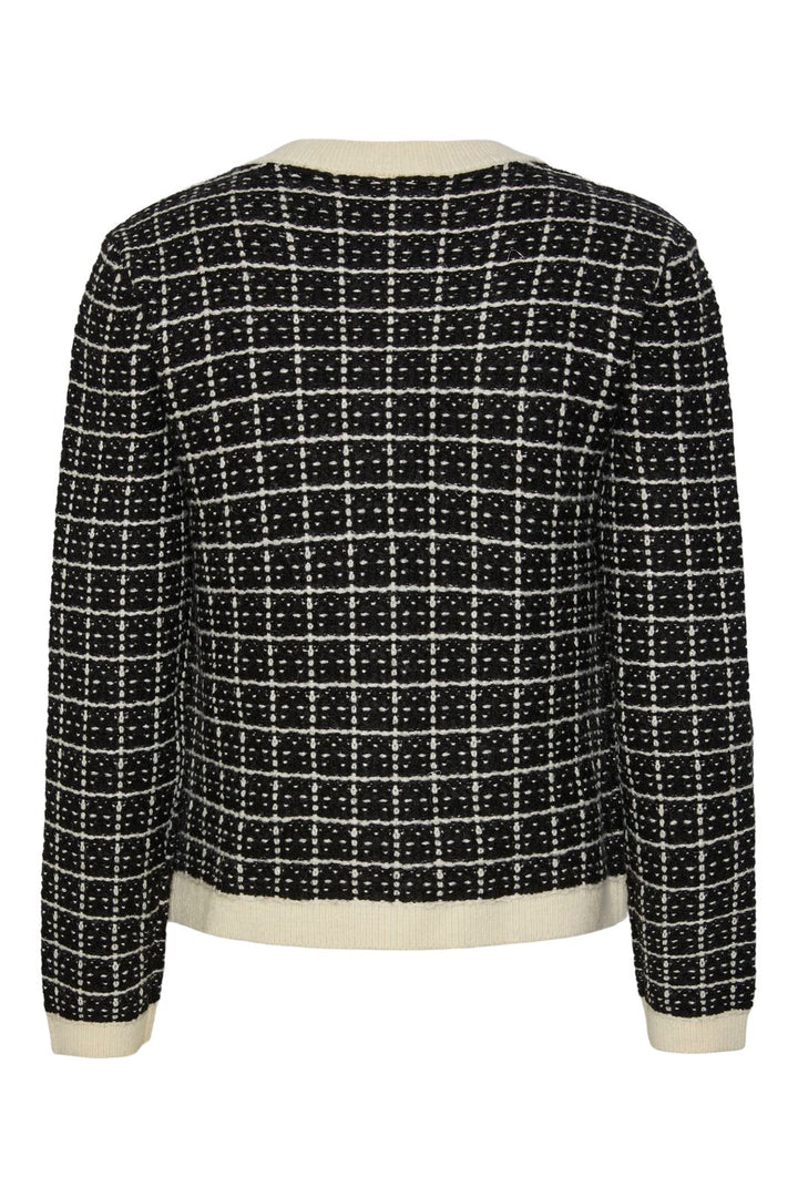 YAS - Yaslivia Ls Short Knit Cardigan - 4437256 Black Birch