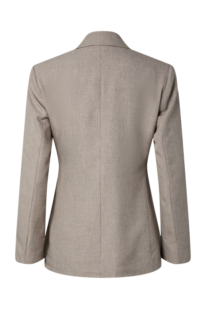 YAS - Yasmalino Ls Wrap Blazer - 5167119 Medium Grey Melange