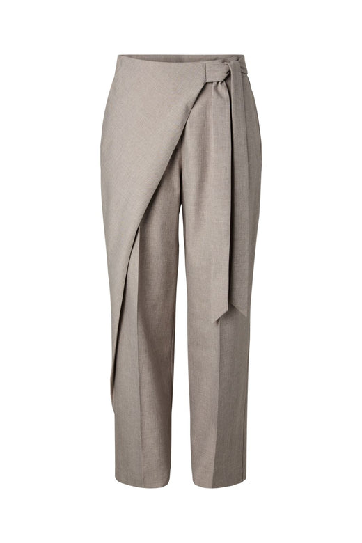 YAS - Yasmalino Wrap Pant - 5167120 Medium Grey Melange